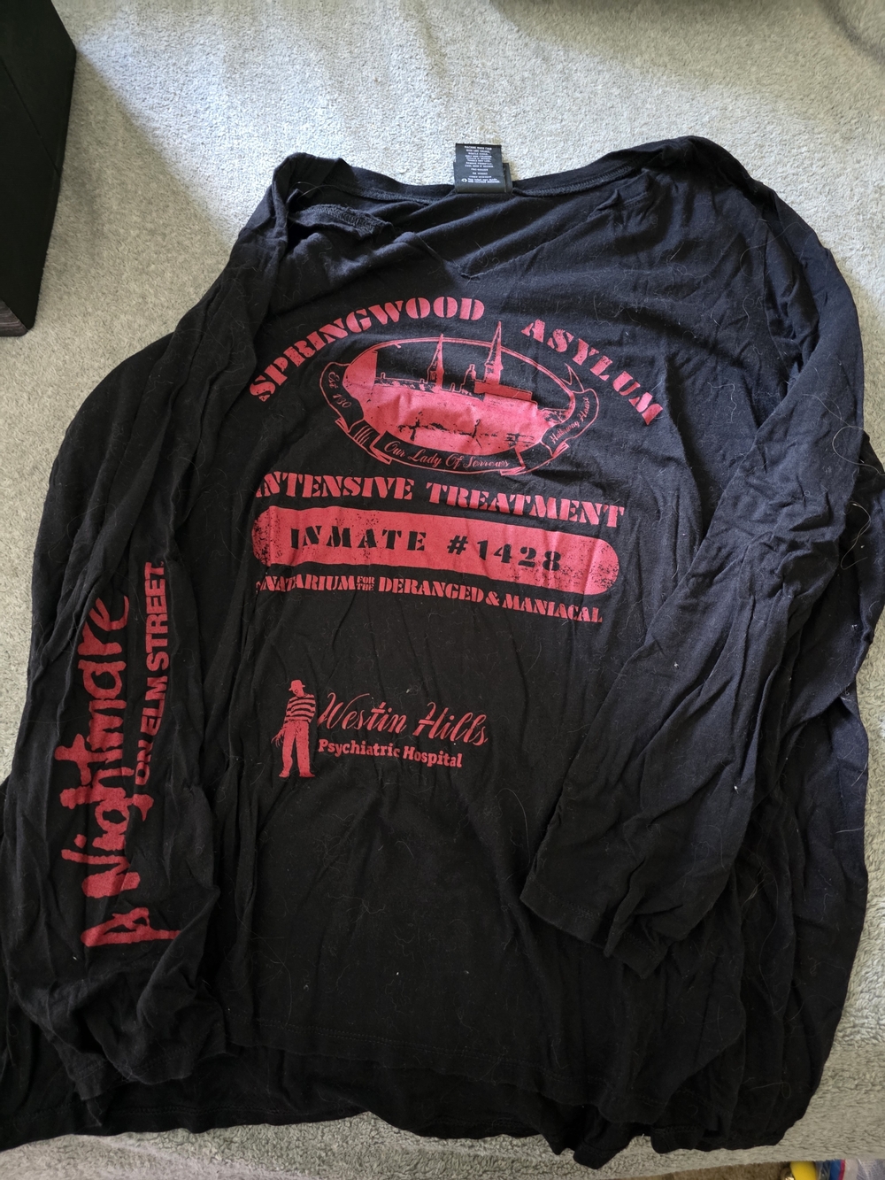 Nightmare On Elm Stree Long Sleeve